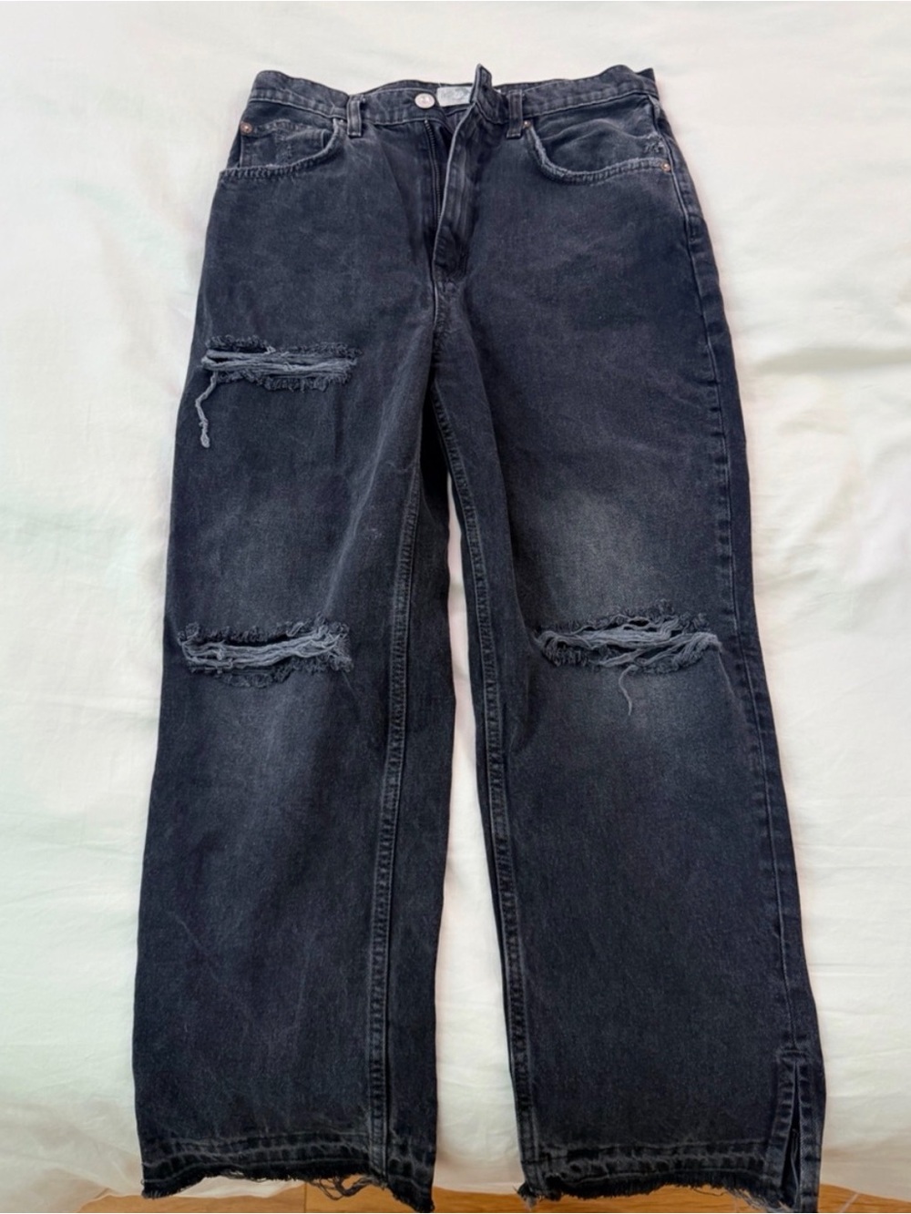 Free People Black Distressed Women’s Jeans